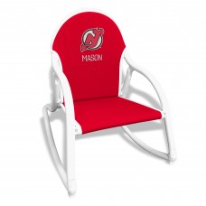 Red New Jersey Devils Childrens Personalized Rocking Chair