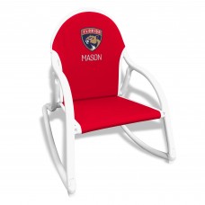 Red Florida Panthers Childrens Personalized Rocking Chair