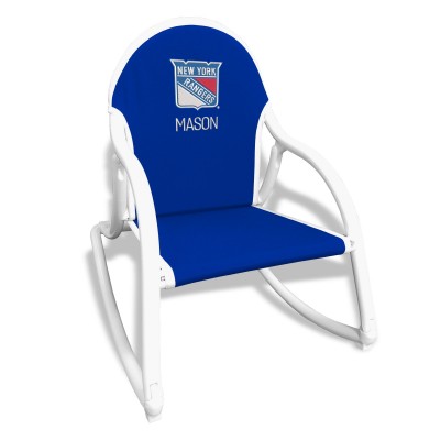 Royal New York Rangers Childrens Personalized Rocking Chair