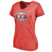 Женская футболка New Jersey Devils Martin Brodeur Fanatics Red Hall of Fame V-Neck Tri-Blend