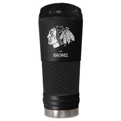 Именная кружка Chicago Blackhawks 24oz. Stealth Draft Beverage - Black