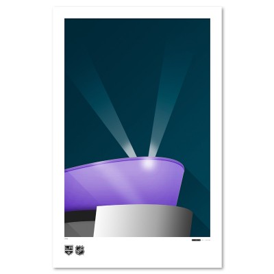 Los Angeles Kings 11 x 17 Minimalist STAPLES Center Art Poster