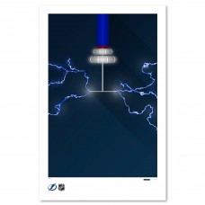 Tampa Bay Lightning 11 x 17 Minimalist Amalie Arena Art Poster