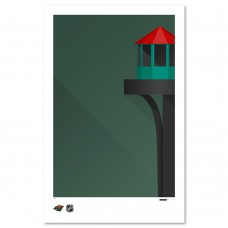 Minnesota Wild 11 x 17 Minimalist Xcel Energy Center Art Poster