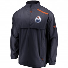 Edmonton Oilers Authentic Pro Rinkside Full-Zip Jacket - Navy/Orange