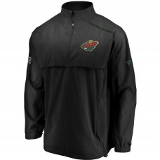Minnesota Wild Authentic Pro Rinkside Full-Zip Jacket - Black/Green