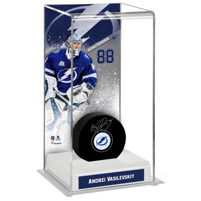 Tampa Bay Lightning Andrei Vasilevskiy Fanatics Authentic Deluxe Tall Hockey Puck Case