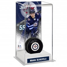Winnipeg Jets Mark Scheifele Fanatics Authentic Deluxe Tall Hockey Puck Case