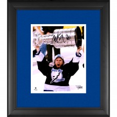 Autographed Tampa Bay Lightning Martin St. Louis Fanatics Authentic Framed 8 x 10 Raising Cup Photograph
