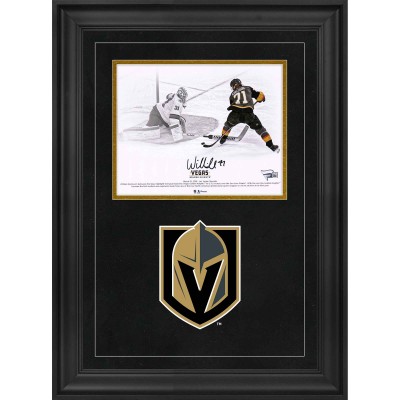 Autographed Vegas Golden Knights William Karlsson Fanatics Authentic Deluxe Framed 8 x 10 Goal Between Legs Spotlight Photograph