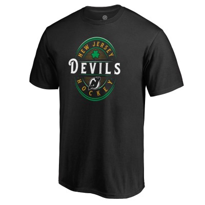 Футболка New Jersey Devils St. Patricks Day Forever Lucky - Black