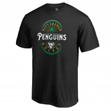 Футболка Pittsburgh Penguins St. Patrick's Day Forever Lucky - Black