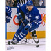 Фото с автографом John Tavares Toronto Maple Leafs Fanatics Authentic 8" x 10" Blue Jersey Skating with Puck Vertical