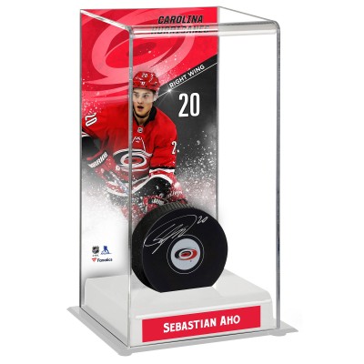 Кейс для шайбы Carolina Hurricanes Sebastian Aho Fanatics Authentic Deluxe Tall
