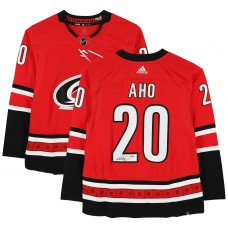 Игровая джерси Autographed Carolina Hurricanes Sebastian Aho Fanatics Authentic Red Adidas Authentic