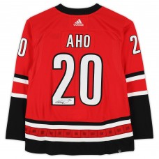 Игровая джерси Autographed Carolina Hurricanes Sebastian Aho Fanatics Authentic Red Adidas Authentic