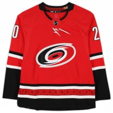 Игровая джерси Autographed Carolina Hurricanes Sebastian Aho Fanatics Authentic Red Adidas Authentic