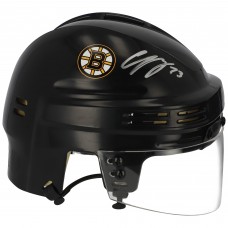 Autographed Boston Bruins Charlie McAvoy Fanatics Authentic Black Mini Helmet