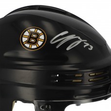 Autographed Boston Bruins Charlie McAvoy Fanatics Authentic Black Mini Helmet
