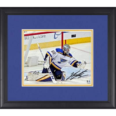 Autographed St. Louis Blues Jordan Binnington Fanatics Authentic Framed 8 x 10 Glove Save Photograph