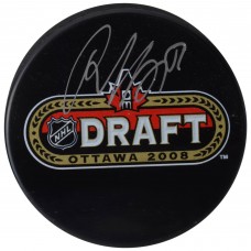Autographed Nashville Predators Roman Josi Fanatics Authentic 2008 NHL Draft Logo Hockey Puck