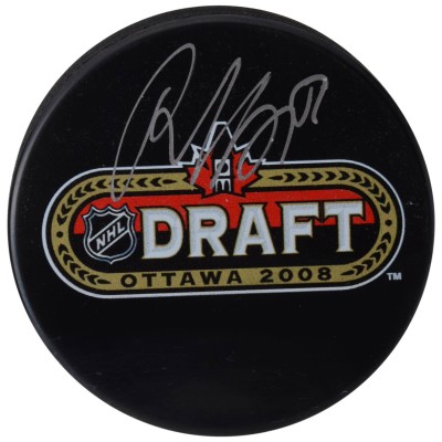 Autographed Nashville Predators Roman Josi Fanatics Authentic 2008 NHL Draft Logo Hockey Puck