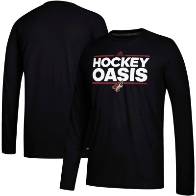 Футболка с длинным рукавом Arizona Coyotes Adidas Local Ultimate Dassler - Black - оригинальные футболки Аризона Койотис
