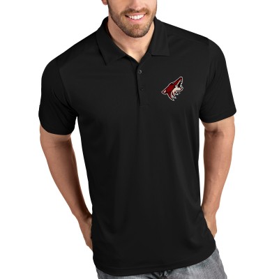 Футболка поло Arizona Coyotes Antigua Tribute - Black - оригинальные футболки Аризона Койотис