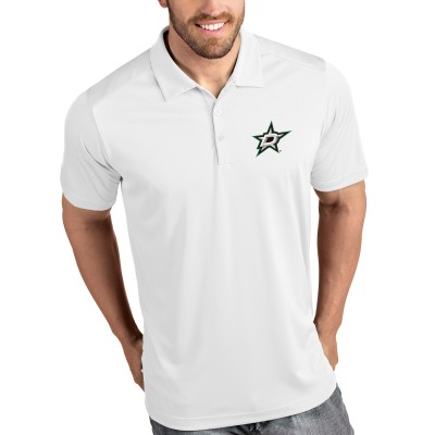 Футболка поло Dallas Stars Antigua Tribute - White - оригинальные футболки Даллас Старз