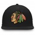 Бейсболка Chicago Blackhawks Fanatics Black Team Core Emblem