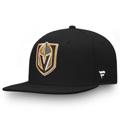 Бейсболка Vegas Golden Knights Fanatics Black Team Core Emblem Adjustable