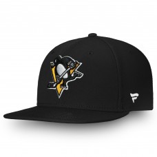 Бейсболка Pittsburgh Penguins Fanatics Black Team Core Emblem