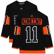 Игровая джерси Autographed Philadelphia Flyers Travis Konecny Fanatics Authentic Black Adidas Authentic Игровая джерси Autographed Philadelphia Flyers Travis Konecny Fanatics Authentic Black Adidas Authentic