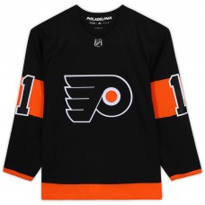 Игровая джерси Autographed Philadelphia Flyers Travis Konecny Fanatics Authentic Black Adidas Authentic