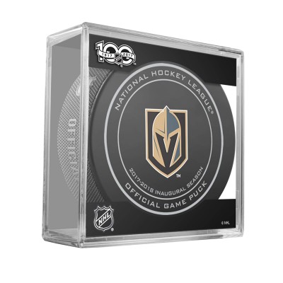 Шайба Vegas Golden Knights Unsigned InGlasCo 2017 First Season Model Official Game