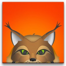 Edmonton Oilers 14 x 14 Minimalist Mascot Canvas Wrap