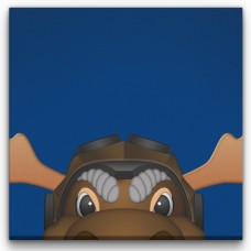 Winnipeg Jets 14 x 14 Minimalist Mascot Canvas Wrap