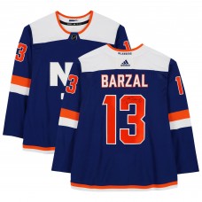 Autographed New York Islanders Mathew Barzal Fanatics Authentic Blue Alternate Adidas Authentic Jersey