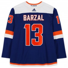 Autographed New York Islanders Mathew Barzal Fanatics Authentic Blue Alternate Adidas Authentic Jersey