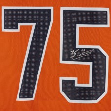 Игровая джерси Autographed Edmonton Oilers Evan Bouchard Fanatics Authentic Orange Adidas Authentic