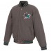 San Jose Sharks JH Design Reversible Wool Jacket - Gray/Black