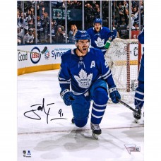 Autographed Toronto Maple Leafs John Tavares Fanatics Authentic 8 x 10 Goal Celebration Photograph