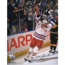 Autographed New York Rangers Mark Messier Fanatics Authentic 8 x 10 Stanley Cup Goal Celebration Photograph