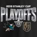 Футболка San Jose Sharks vs. Vegas Golden Knights 2019 Stanley Cup Playoffs Matchup Checking the Boards - Black