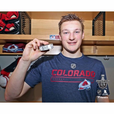 Unsigned Colorado Avalanche Cale Makar Fanatics Authentic 1st NHL Goal Photograph