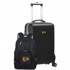 Рюкзак и чемодан Chicago Blackhawks MOJO Deluxe 2-Piece - Black