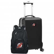 New Jersey Devils MOJO Deluxe 2-Piece Backpack and Carry-On Set - Black