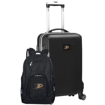 Anaheim Ducks MOJO Deluxe 2-Piece Backpack and Carry-On Set - Black