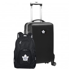 Toronto Maple Leafs MOJO Deluxe 2-Piece Backpack and Carry-On Set - Black