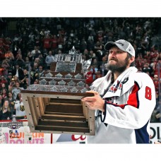 Unsigned Washington Capitals Alex Ovechkin Fanatics Authentic 2018 Stanley Cup Champions Holding Conn Smythe Photograph